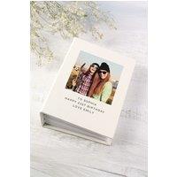 Personalised Memento Company Personalised Photo Upload 6x4 Photo Album with Sleeves in White
