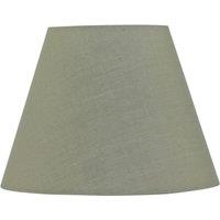 First Choice Lighting Sage Green Cotton 20cm Diameter Tapered Fabric Lamp Shade