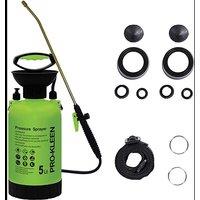 ProKleen Garden Pump Sprayer 5L With Brass Lance & Spare Seal Kits in Green