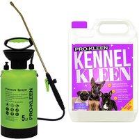 ProKleen 5L Pump Pressure Sprayer & Kennel Disinfectant 5 Fragrances Available in Lavender