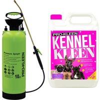 ProKleen 10L Pump Pressure Sprayer & Kennel Disinfectant 5 Fragrances Available in Pink