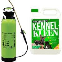 ProKleen 10L Pump Pressure Sprayer & Kennel Disinfectant 5 Fragrances Available in Bright Green