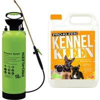 ProKleen 10L Pump Pressure Sprayer & Kennel Disinfectant 5 Fragrances Available in Yellow