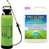 ProKleen 10L Pump Pressure Sprayer & Lavender Scent Artificial Grass Cleaner 5L