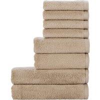 CHRISTY 'Cirrus' Lightweight Fluffy Softloft Cotton 8 Piece Towel Bale in Brown