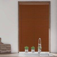 Blinds Outlet Woodgrain effect PVC venetian blinds in Dark Brown | Size: 90 cm width x 210 cm drop