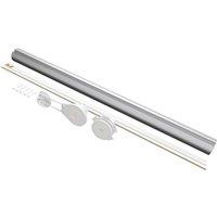 Blinds Outlet Make Your Own No Drill Roller Blind Kit in Silver | Size: 150 cm