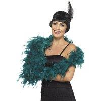 Smiffys Deluxe Feather Boa in Teal