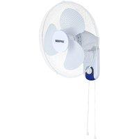 Geepas 16" Wall Mountable Fan, 45W 3 Speeds in White
