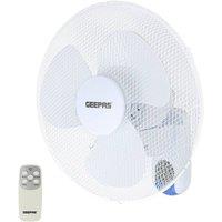 Geepas 16 Wall Mountable Fan with Remote in White