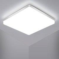 Goeco LED Ceiling Light, 48W 6500 K IP44 LED Bathroom Ceiling Light, 30cm in White