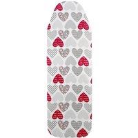 Nordara 122x38cm Red Elasticated Ironing Cover in Grey | Size: 122x38 cm