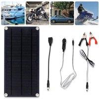 Nordara 60W 12V Portable Mono Solar Trickle Charger Kit For Car Battery in Black