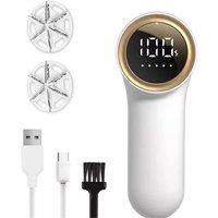 Nordara White Rechargeable Electric Lint Remover 5 Speed Sweater Defuzzer | Size: 0.6m2