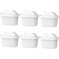 Nordara 6 Pack Compatible Water Filter Refills Cartridges for Maxtra+ Plus Jug in White | Size: 1000ml