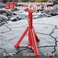 Nordara 2Pcs Axle Stands Floor Jack Heavy Duty Lifting in Red | Size: 40 cm