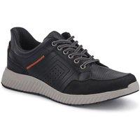 Pavers Men's Easy Step In Wide Fit Bungee Laced Shoes in Black | Size: 8