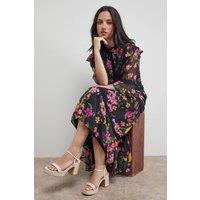 Oasis Women's Maddie Platform High Block Heeled Sandals in Nude | Size: 6