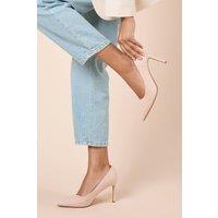 Dorothy Perkins Women's Dash Faux Suede Pointed High Stiletto Heel Court Shoes in Blush | Size: 4
