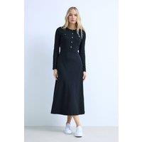 Long Tall Sally Women's Tall A-Line Midaxi Dress in Black | Size: 22-24