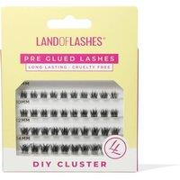 Land of Lashes Women's Pre Glued Diy Cluster Lashes Style #2 in Black