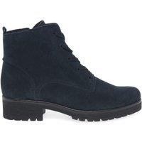 Gabor Women's 'Zumba' Lace Up Ankle Boots in Dark Blue | Size: 4.5