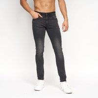 Duck&Cover Maylead Men's Slim-Fit Five-Pocket Denim Jeans in Black | Size: 36R