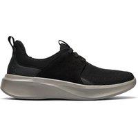 Clarks Men's Solevana Easy Black Trainers, Lace Up | Size: 10.5-Standard Fit