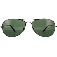 Ray-Ban Men's Aviator Gunmetal Green Sunglasses in Grey