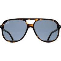 Ray-Ban Men's Square Havana Blue RB2198 Bill in Brown