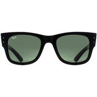 Ray-Ban Men's Square Polished Black Green RB0840S Mega Wayfarer