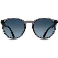 Persol Men's Round Transparent Grey Light Blue Gradient Dark Blue Polarized PO3152S