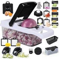 Living and Home 26-in-1 Kitchen Multifunctional Vegetable Food Slicer Chopper Cutter Grater in Grey
