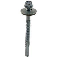 JCP CONSTRUCTION PRODUCTS Metalfix Self-Drilling Screws 5.5 x 130mm - Box of 100 in Grey
