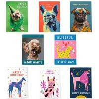 Wee Blue Coo Dog Lover Birthday Multipack Of 8 Cards Cute Canine Themed Celebration | Size: 8 pack