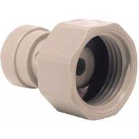 John Guest Tap Connector 1/4 x 1/2 (BSP Thread) CI320814S (Pack of 10) in Beige