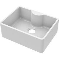 Balterley Single Bowl Butler Kitchen Sink with Tap Ledge No Overflow No Tap Hole in White