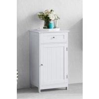 Home Discount Bath Vida Priano 1 Door 1 Drawer Freestanding Cabinet Bathroom in White