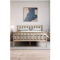 Home Discount Vida Designs Milan Single Double King Wooden Bed Frame High Foot Bedroom Furniture in Brown