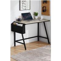 Home Discount Vida Designs Brooklyn Small Computer Desk Storage Office Study Gaming Table in Grey