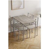 Home Discount Vida Designs Roslyn 4 Seater Dining Set Kitchen Dining Set in Light Oak