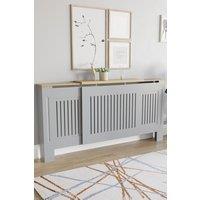 Home Discount Vida Designs Arlington Adjustable Radiator Cover 830x1400-2040x190 mm in Grey