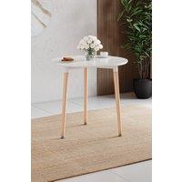Home Discount Vida Designs Batley 3 Seater Round Dining Table MDF Solid Beech Wood in White