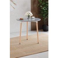 Home Discount Vida Designs Batley 3 Seater Round Dining Table MDF Solid Beech Wood in Grey