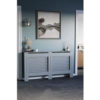 Home Discount Vida Designs Milton MDF Radiator Cover Heating Cabinet, Dark Grey | Size: XL