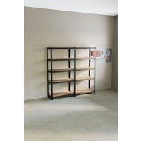 Home Discount Home Vida 5 Tier Garage Shelf Large Heavy Duty - Set of 2, 3, 4 in Black | Size: 1800mm x 900mm
