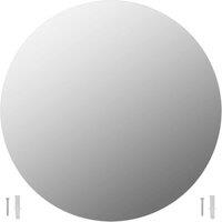 Berkfield Home Wall Mirror 70 cm Round Glass in Silver