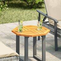 Berkfield Home Table Top 50x50x2 cm Octagonal Solid Wood Acacia in Brown | Size: 50 x 50 x 2 cm