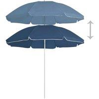 Berkfield Home Outdoor Parasol with Steel Pole Blue 180 cm