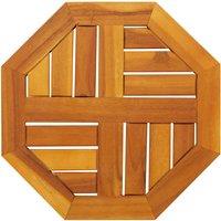 Berkfield Home Table Top 40x40x2 cm Octagonal Solid Wood Acacia in Brown | Size: 40 x 40 x 2 cm